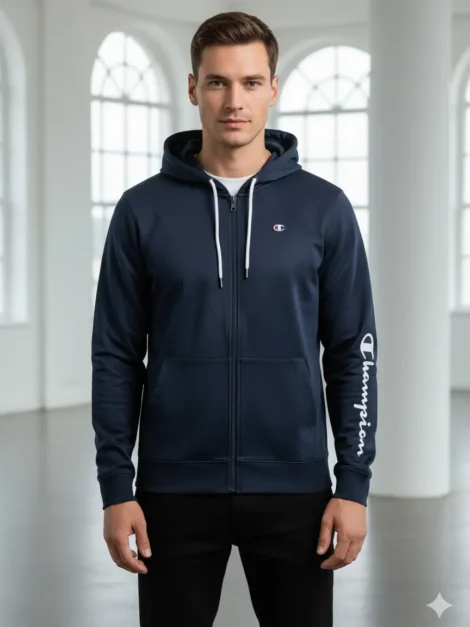 Champion blue hoodiee