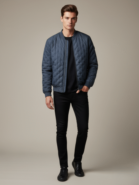 River Island Jacket Blue - Large